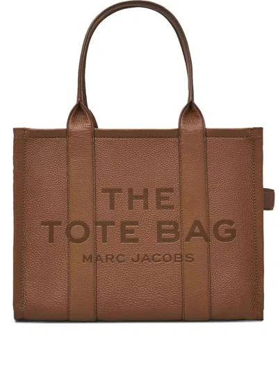 Marc Jacobs Leather Tote Bag In Brown