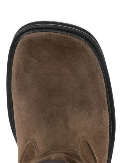 Attico 35mm Passeggiata Suede Knee-high Boots In Brown