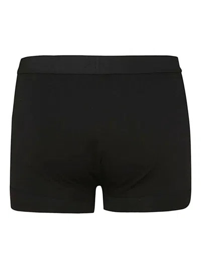 Tom Ford Pack Of 2 Logo Cotton Boxer Briefs In Black