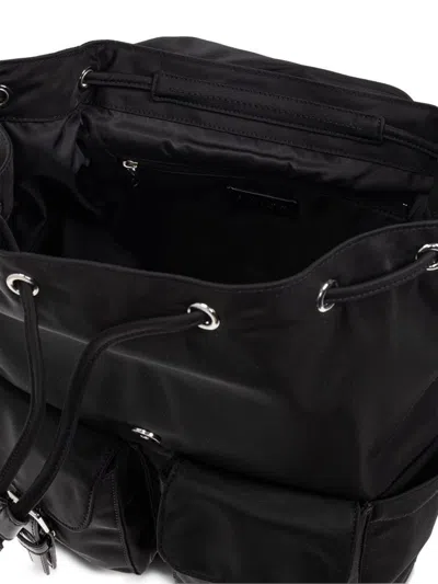Tory Burch Functional Nylon Backpack With Multiple Pockets In Black