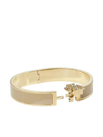 Tory Burch Icon Enamel Bracelet In Gold