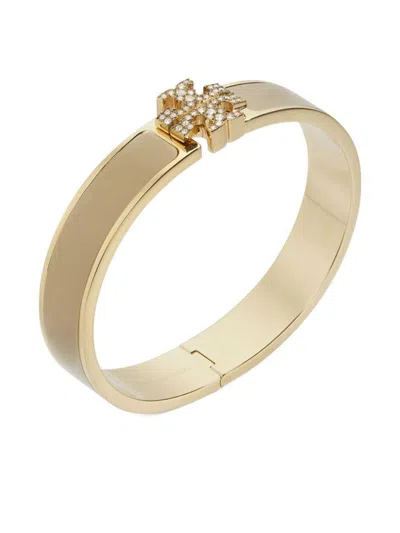 Tory Burch Icon Enamel Bracelet In Gold