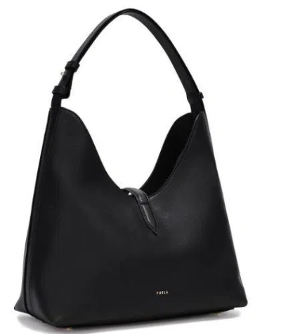Furla Borsa Goccia M Hobo Nera In Black