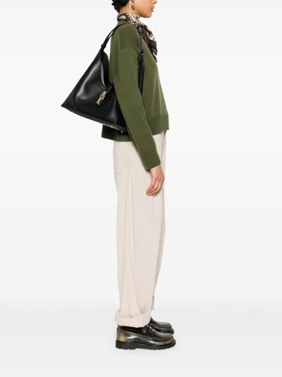 Furla Borsa Goccia M Hobo Nera In Black