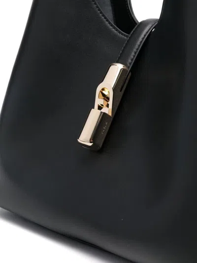 Furla Borsa Goccia M Hobo Nera In Black