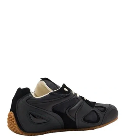 Axel Arigato Slow Runner Black Sneaker With Insert Design And Grooved Sole In Leather And Suede Woman In Black