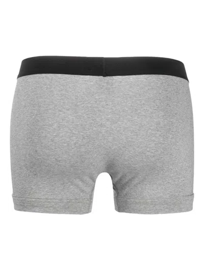 Tom Ford Set Of 2 Logo-waistband Cotton Boxer Briefs Clothing In Gray