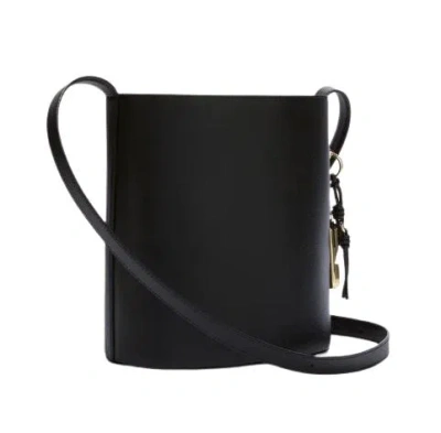 Furla Small Roxie Leather Bucket Bag In Black