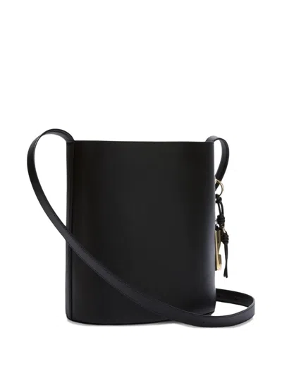 Furla Small Roxie Leather Bucket Bag In Black