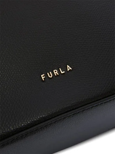 Furla Small Roxie Leather Bucket Bag In Black
