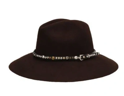 Golden Goose Deluxe Brand Men Golden Fedora Hat In Brown