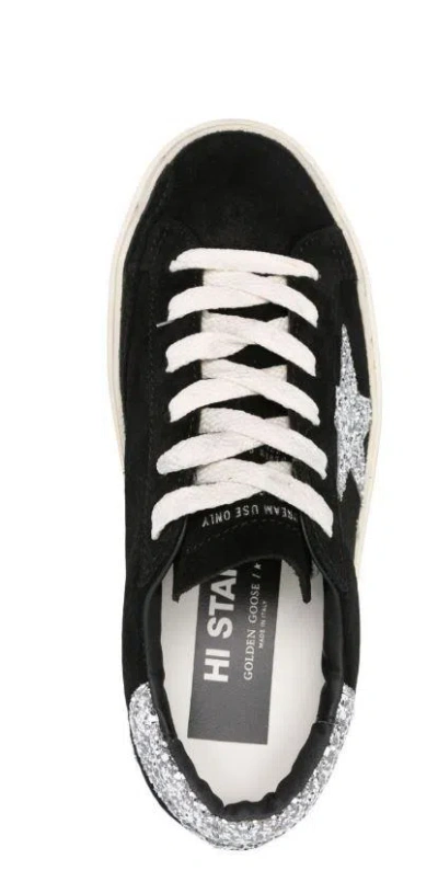 Golden Goose Hi Star Sneakers In Black