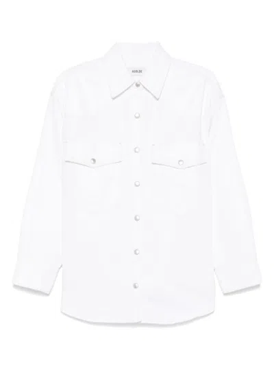 Agolde Press-stud Shirt In Multi