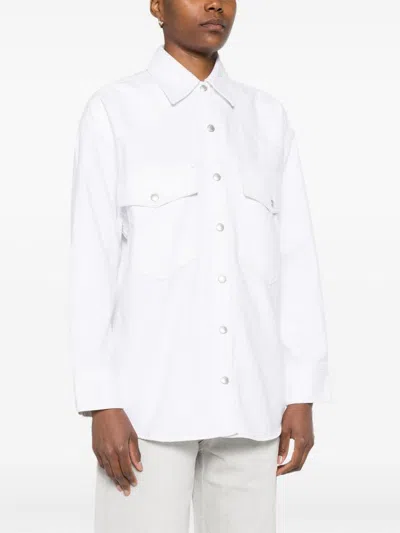 Agolde Press-stud Shirt In Multi