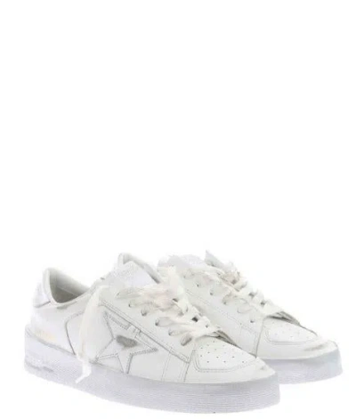Golden Goose Flat Shoes In White
