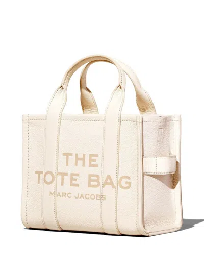 Marc Jacobs The Leather Small Tote Bag In Neutral