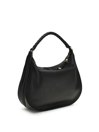 Chloé Black Calf Leather Bos Taurus Shoulder Bag In Black
