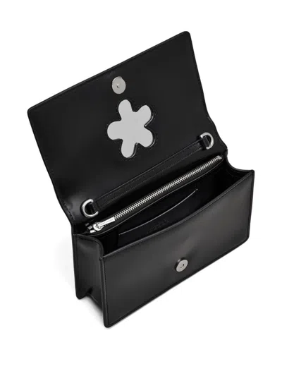 Marc Jacobs Mini Crossbody Bag Chain Strap Mirror Handle In Black