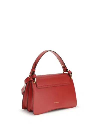 Coccinelle Red Calf Leather Bos Taurus Handbag In Red