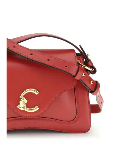 Coccinelle Red Calf Leather Bos Taurus Handbag In Red