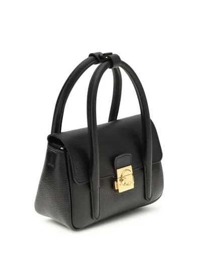 Coccinelle Mini Top-handle Tote Bag In Black