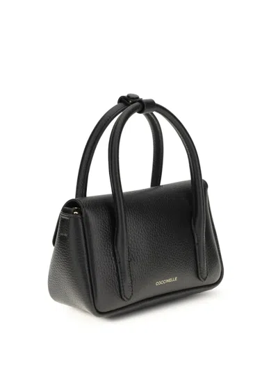 Coccinelle Mini Top-handle Tote Bag In Black