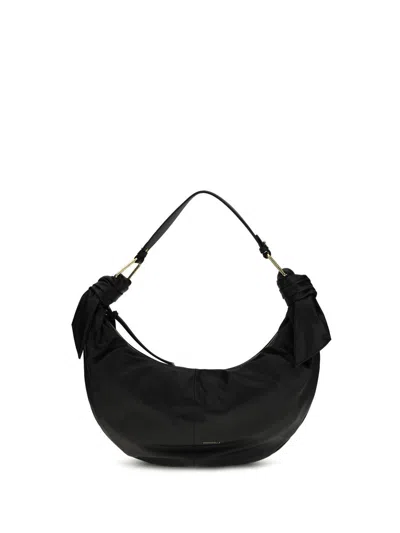 Coccinelle Furoshiki Shoulder Bag Adjustable Strap In Black
