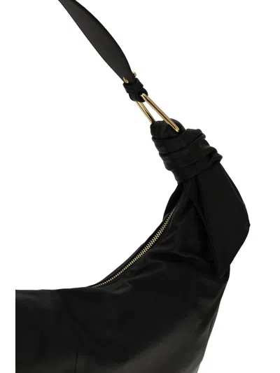 Coccinelle Furoshiki Shoulder Bag Adjustable Strap In Black