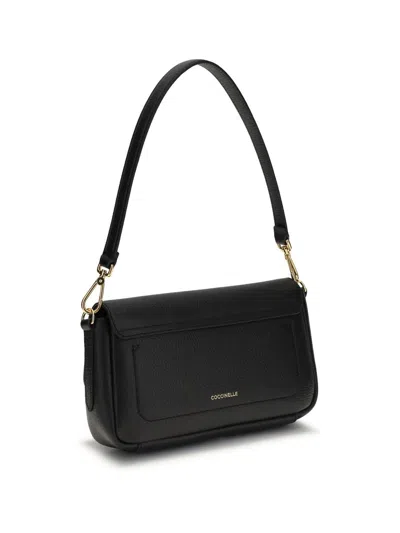 Coccinelle Large C-me Lock Shoulder Bag In Black