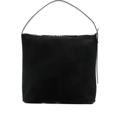 Apc Adjustable-strap Zip Shoulder Bag In Black
