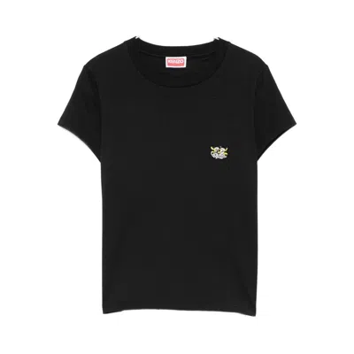 Kenzo Gots Wild Tiger Printed Crewneck T-shirt In Black