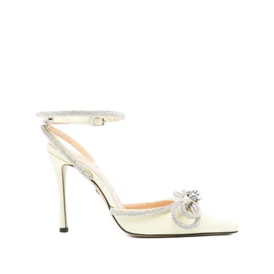 Mach&mach Bow Ankle-strap Pumps In Neutral