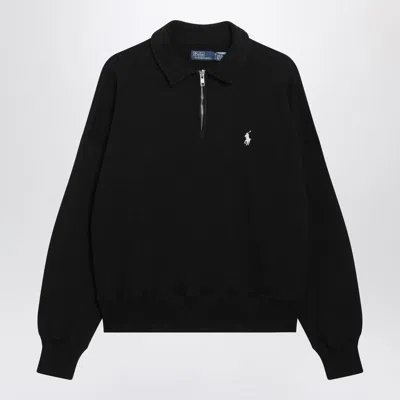 Polo Ralph Lauren Zip-up Sweatshirt In Black