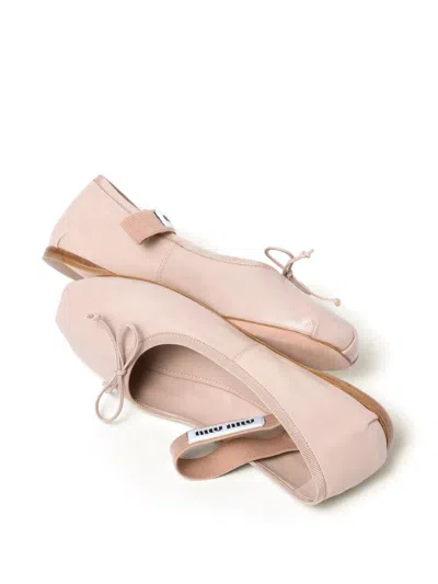 Miu Miu Flat Shoes In Brown