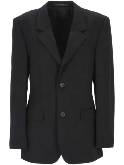 Balenciaga Standard Single-breasted Tailored Blazer In Black In Black