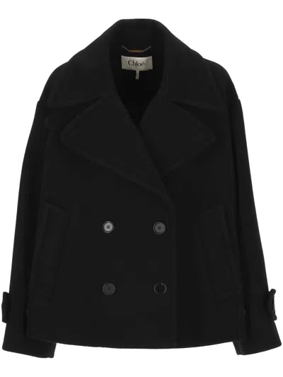 Chloé Coats In Black