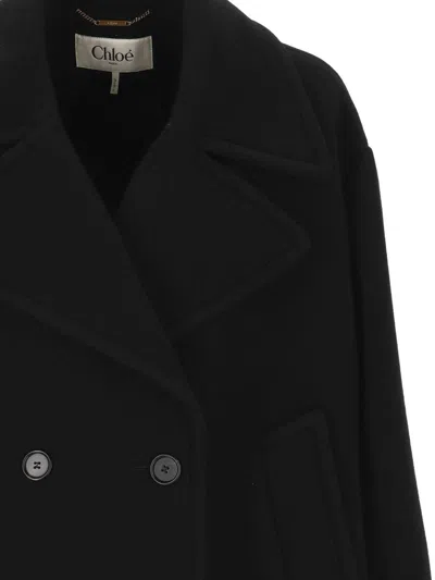 Chloé Coats In Black