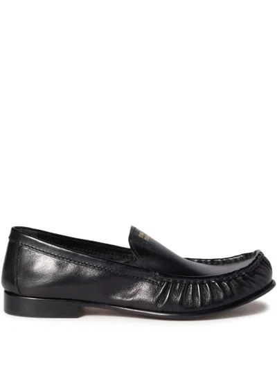 Miu Miu Flat Shoes In Black