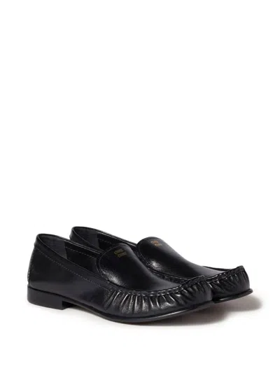 Miu Miu Flat Shoes In Black