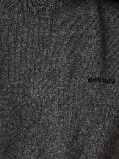 Miu Miu Sweaters In Gray