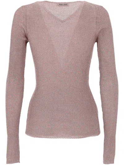 Miu Miu Sweaters In Orange