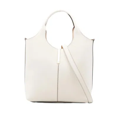 Tod's Detachable-strap Tote Bag In White