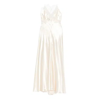 Alberta Ferretti Neutrals Dresses Women In Multi