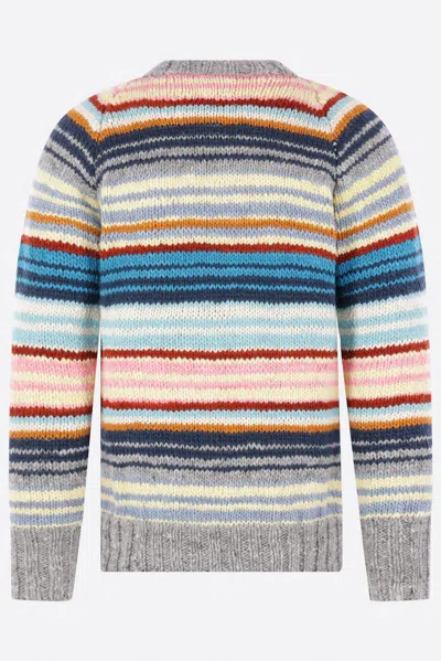 Chamula Striped Crew-neck Sweater In Multi
