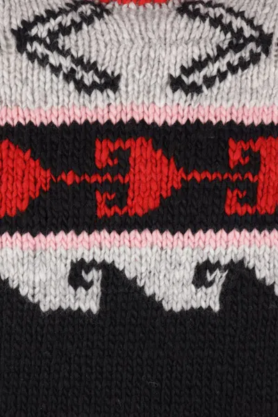 Chamula Geometric-pattern Sweater In Black