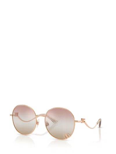 Dolce & Gabbana Eyewear Sunglasses In Gold