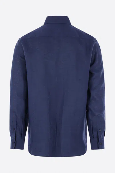 Brunello Cucinelli Shirts In Blue