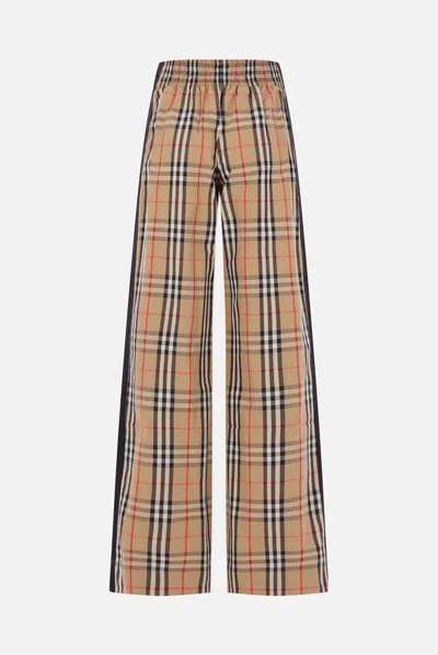 Burberry Trousers In Orange