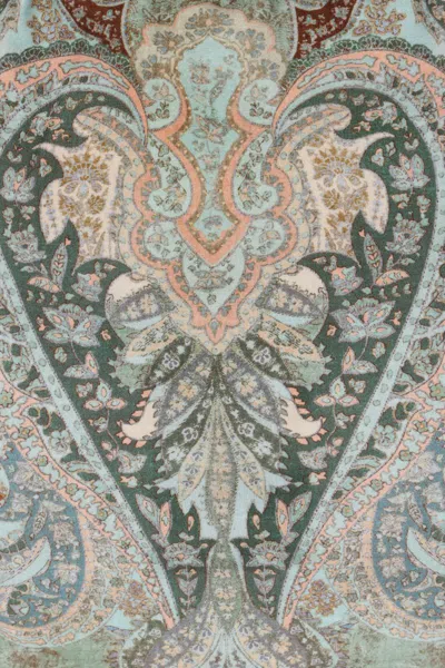 Zimmermann Wanderlust Belted Embellished Scalloped Printed Swimsuit In Green