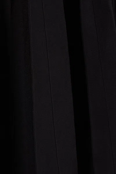 Self-portrait Womens Self Portrait Tailored Long-sleeves Knitted Mini Dress In Black